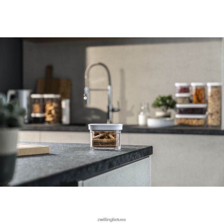 Zwilling šviežias ir taupomas kubo konteineris s, 0,35 qt, skaidrus-baltas virtuvė 8X8Z2X481