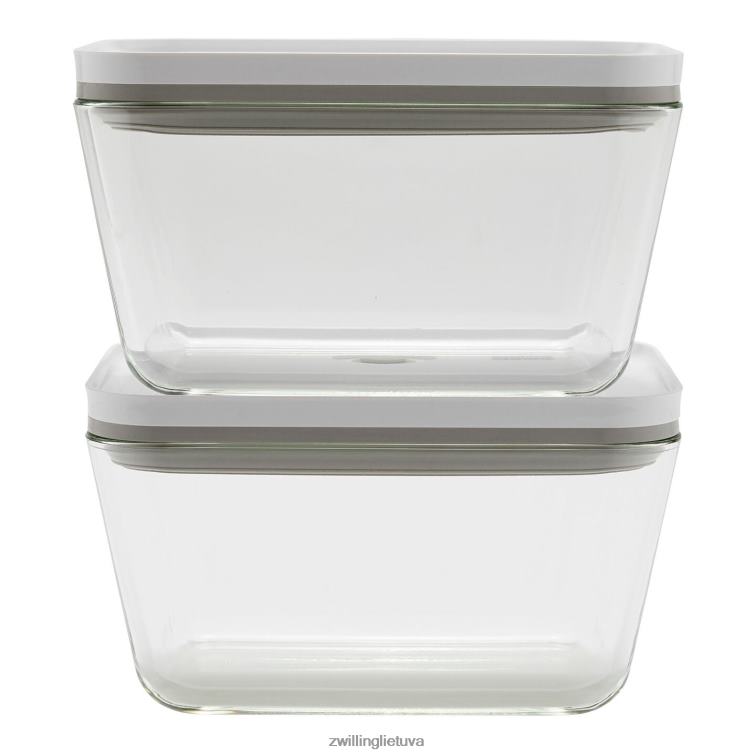 Zwilling šviežias ir taupomas l / 2 vnt didelis vakuuminis konteineris, stiklinis, pilkas virtuvė 8X8Z2X495