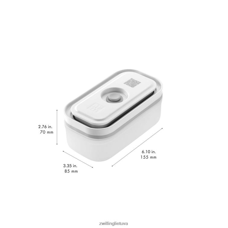 Zwilling šviežias ir taupomas s/m/l / 3 vnt vakuuminis konteineris, plastikinis, pusiau permatomas-pilkas virtuvė 8X8Z2X476