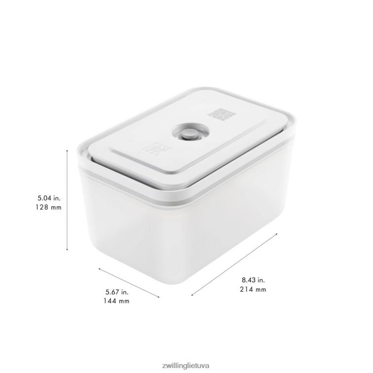 Zwilling šviežias ir taupomas s/m/l / 3 vnt vakuuminis konteineris, plastikinis, pusiau permatomas-pilkas virtuvė 8X8Z2X476