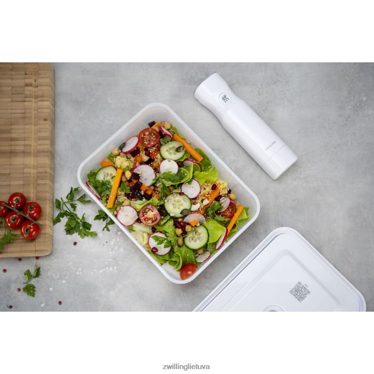 Zwilling šviežias ir taupomas vakuuminis šaldytuvo konteineris, plastikinis, pusiau permatomas-pilkas virtuvė 8X8Z2X486