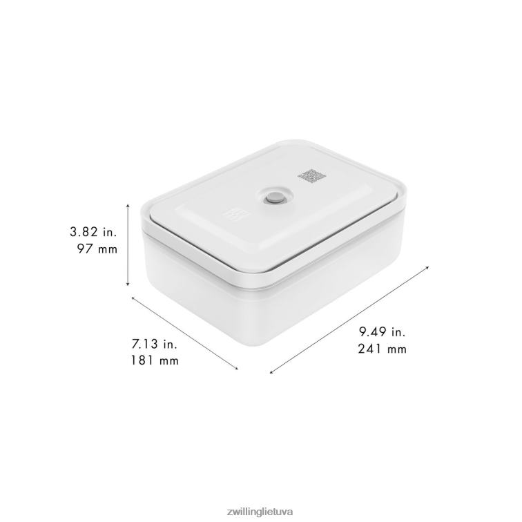 Zwilling šviežias ir taupomas vakuuminis šaldytuvo konteineris, plastikinis, pusiau permatomas-pilkas virtuvė 8X8Z2X486