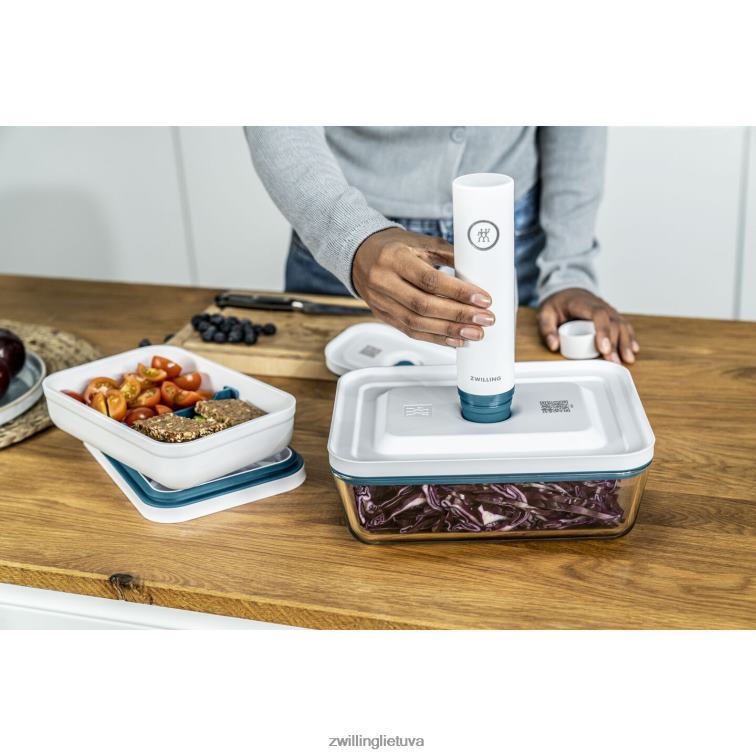 Zwilling šviežias ir taupomas vakuuminis šaldytuvo konteineris, stiklas, la mer virtuvė 8X8Z2X487