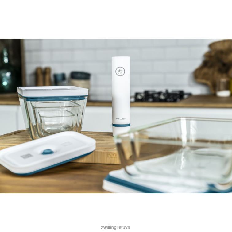 Zwilling šviežias ir taupomas vakuuminis šaldytuvo konteineris, stiklas, la mer virtuvė 8X8Z2X487