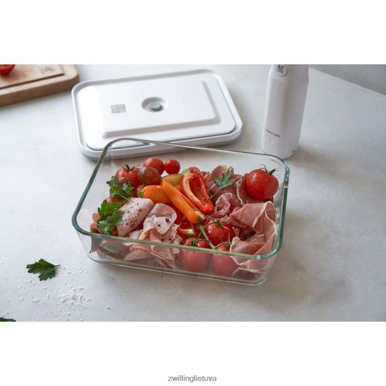 Zwilling šviežias ir taupomas vakuuminis šaldytuvo konteineris, stiklinis, pilkas virtuvė 8X8Z2X472