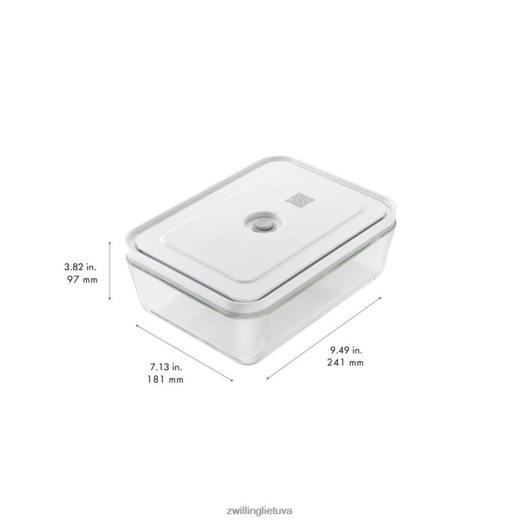 Zwilling šviežias ir taupomas vakuuminis šaldytuvo konteineris, stiklinis, pilkas virtuvė 8X8Z2X472