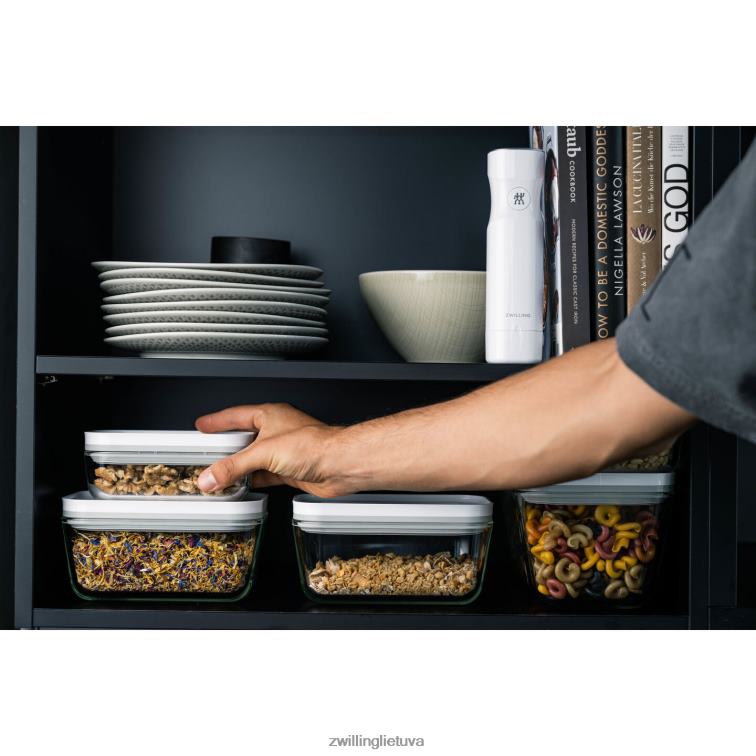 Zwilling šviežias ir taupomas vakuuminis konteineris, stiklinis, pilkas virtuvė 8X8Z2X492